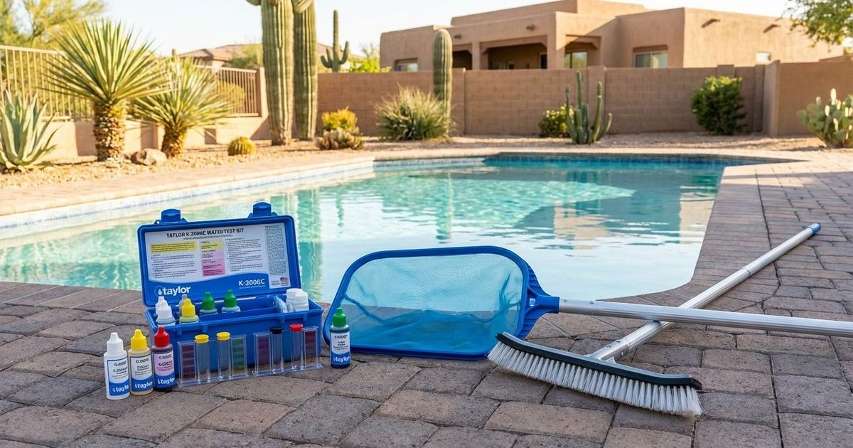 Pool maintenance schedule for Arizona homeowners
