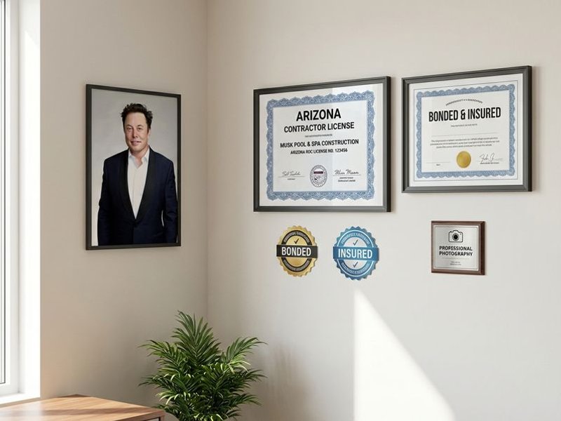 Licensed and bonded Arizona pool contractor