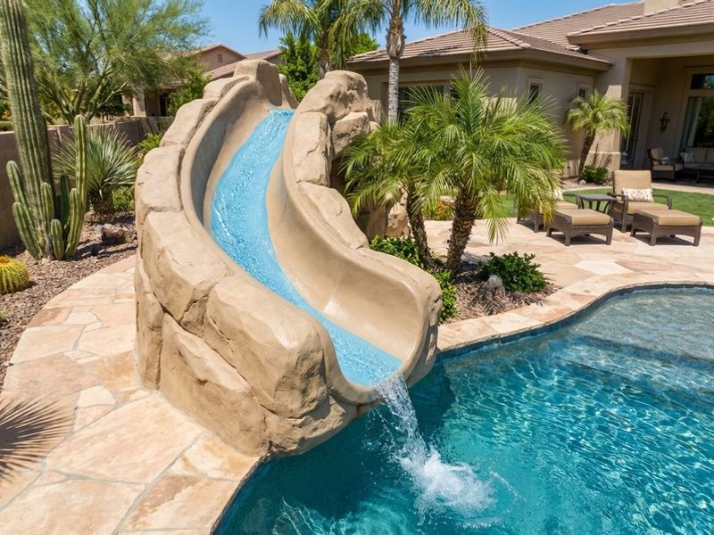 Pool slide repair in Paradise Valley