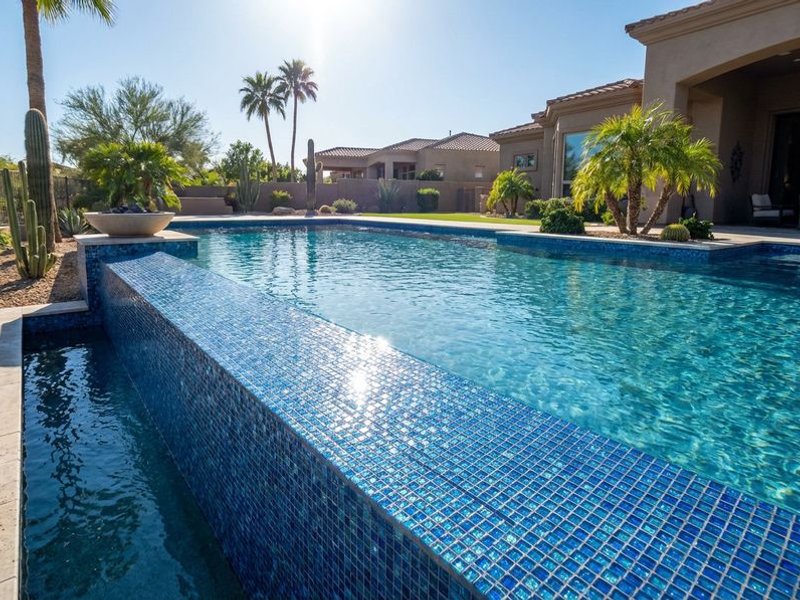 Pool tile replacement in Paradise Valley